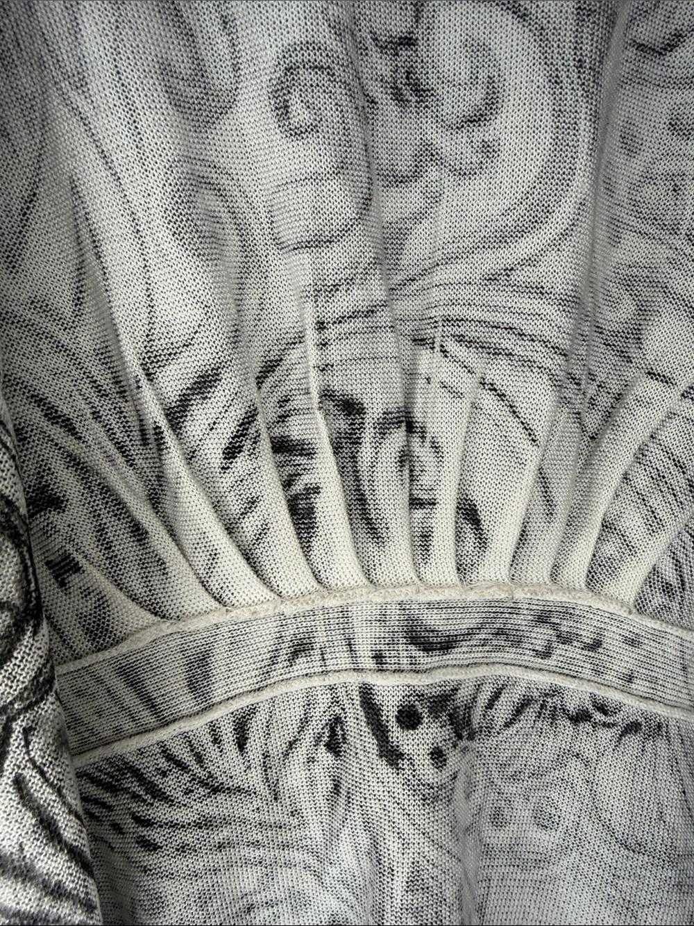 Alberto Makali White & Black Swirl Open Front Cardigan - Picture 8 of 8